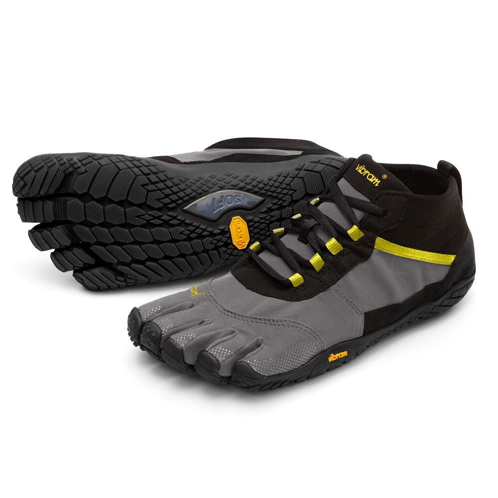 Vibram Fivefingers V-Trek Bayan Yürüyüş Ayakkabısı Siyah/Gri,BU5372109